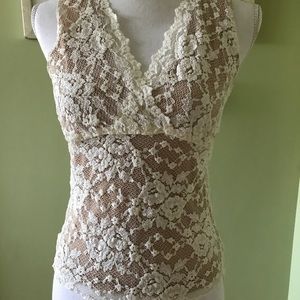 CAbi sleeveless lace tank
